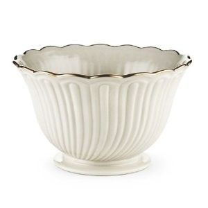 Lenox Housewarming Ivory China Gold Banded Treat Bowl