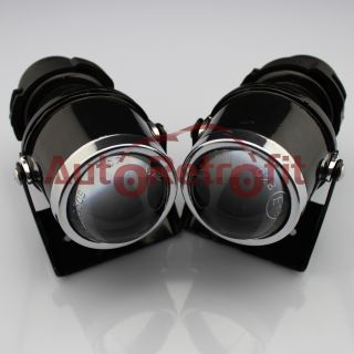 Universal Fit Fog Light Projector Lens Kit Glass Projectors