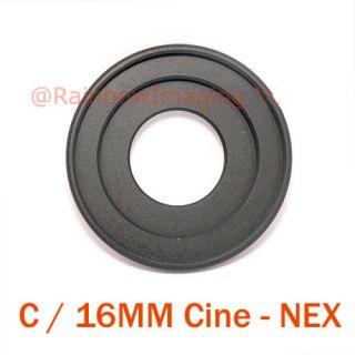 Bolex 16mm Cine Lens to Sony NEX VG10 NEX3 NEX5 Adapter