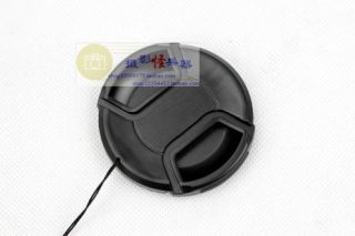 58mm Center Pinch Lens Cap with Leash Canon Nikon Sony