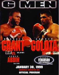 Grant vs Abdin Golota vs Ferguson Boxing Program 1999