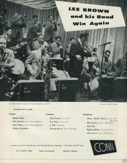 1957 CONN Les Brown Band Roseland Ballroom NYC Connstellation 6H 72H