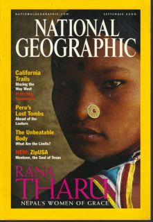 National Geographic September 2000 Rana Tharu Tombs