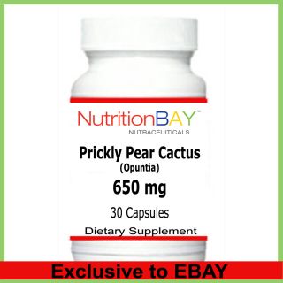 Prickly Pear Cactus, Healthy Blood Sugar Levels, 650 mg, 30 Capsules