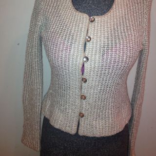 Leslie Fay Short Button Up Cardigan