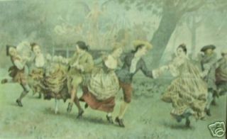 Maurice Leloir Farandole Victorian Dancing RARE