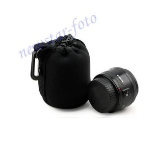Neoprene Matin Soft DSLR Camera Lens Bag Pouch Size Small