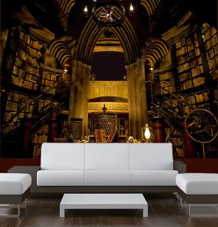 Sticker Mural Harry Potter Hogwarts Library Decole Poster Folm 95x70