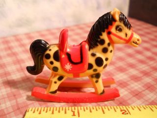 Liddle Kiddles Small Apalosa Rocking Horse Vintage 1965 dollhouse