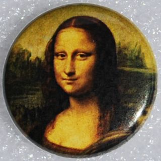 by The Italian Artist Leonardo Da Vinci Fine Art Pin Button