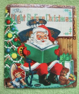  CHRISTMAS Vintage TELL A TALE 1953 SANTA MOORE BOOK ZILLAH LESKO