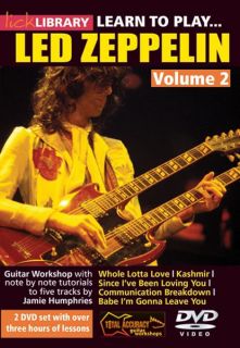 LICK LIBRARY Learn to Play LED ZEPPELIN Volume 2 Guitar Instructional
