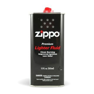 12 oz ZIPPO LIGHTER FLUID CAN FUEL FLUID FOR ALL ZIPPO POCKET LIGHTERS