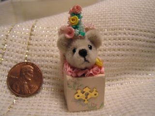 World of Miniature Bears Dollhosue 1 25 Jack in The Box Toy