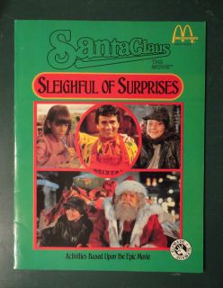 1985 McDonalds Activity Workshop Coloring Book The Santa Claus Movie