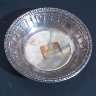 Reed Barton Silverplated Bowl Ornate Vintage Antique