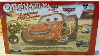 Operation Lightning McQueen Cars Board Game Theme Park Edition