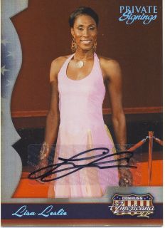 2007 Donruss Americana Lisa Leslie Private Signings Autograph 17 25