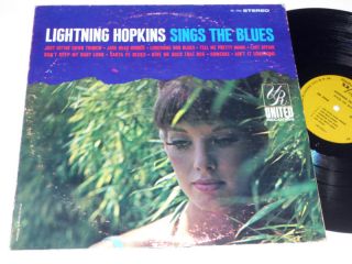 Lightnin Hopkins Sings The Blues Lightning Album LP