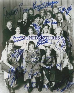 Little House on The Prairie Cast Autographed RP by 14