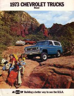 1973 Chevrolet Blazer Sales Brochure Literature Book