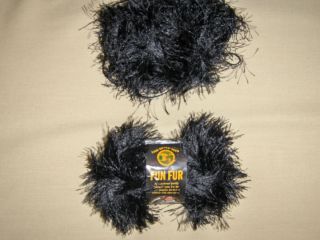 Fun Fur Lion Brand Yarn 2.55 oz An Easy to use Novelty eyelash Yarn