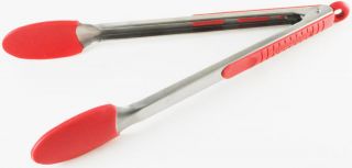 Messermeister Red Silicone Locking Kitchen Tongs from Williams Sonoma