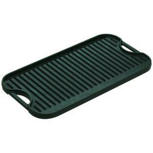 Lodge Logic Pro 10 Reversible Cast Iron Grill Griddle Cookware Safe