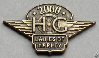 Ladies of Harley Owners Group Hog Loh 2000 Vest Pin 00