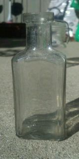 Small Glass Medicine Bottle Antique Vintage 4 5 T 5 Marking