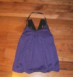 Awareness Tank Double Layer in Lolo Purple and Black Size 2