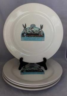  Laughlin Lunch Plates Bugs Bunny Sylvester Lola Warner Bros 9 1 2