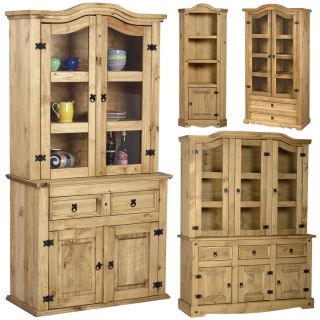 Display Unit Display Cabinet Living Room Furniture Mexican Pine
