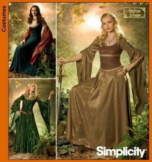 LORD OF THE RINGS ARWEN GALADRIEL EOWYN DRESSES SEWING PATTERN 20 26