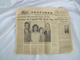 St Louis Newspaper November 1963 Kennedy Johnson