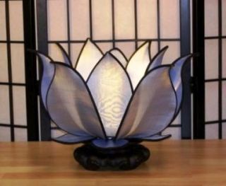 Large Silk Blooming Lotus Flower Lamp Costumized Color