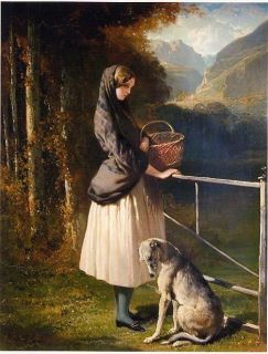 Alfred Dedreux A Scottish Girl Deerhound not Matted