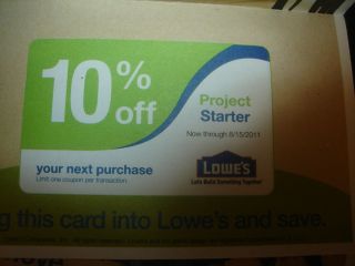 Lowes May 2012 10 off coupons home improvement depot purchase exp 05
