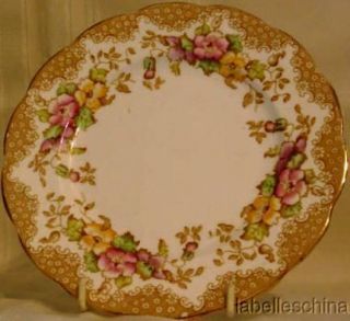 Royal Albert Lovelace Brown 7 Pie Dessert Plate