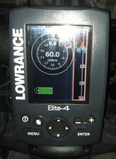 Lowrance Elite 4 Color Fish Finder GPS Combo