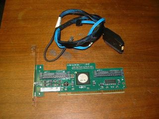LSI Logic PCI x SAS RAID Controller SAS3080X with 2 Device Cable HP