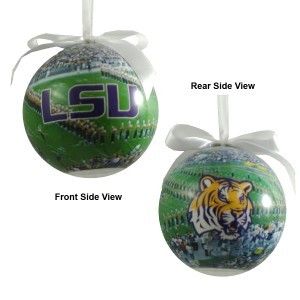 LSU Tigers Football Photo Ball Ornament Tiger Stadium