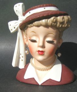Vintage 1956 Napco Lucille Ball Head Vase Excellent Cond