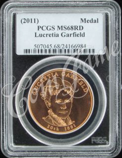 2011 P Lucretia Garfield First Spouse Medal PCGS MS68RD