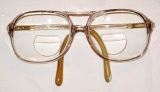 Vintage LUXOTTICA Eyeglass Frames Stanley Line Brown 58 20 Italy 1970