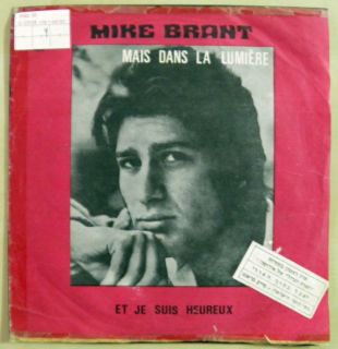 Mike Brant Mais Dans La Lumiere 7 Vinyl Single Israel Israeli Press