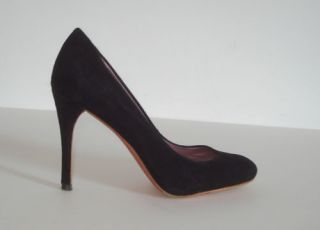 Luxury Rebel Black Suede Pumps High Heels Shoes 37 5
