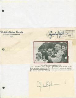 Lyndon B Johnson Signature S