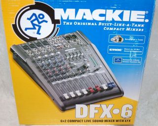 Mackie DFX 6 Mixer Used Once