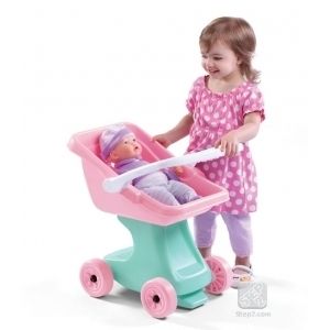 Step 2 Little Helpers Doll Stroller 700200 Brand New Durable Fun Pink